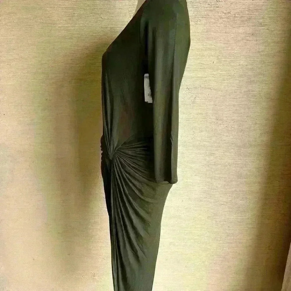 NWT! The Vanity Room Ruched Asymmetrical Dress - Picture 7 of 9